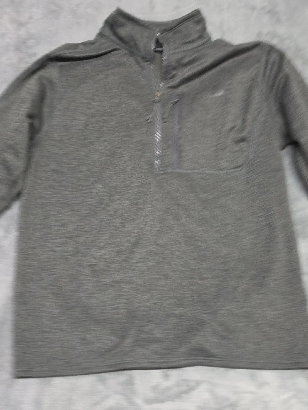 The North Face heather gray